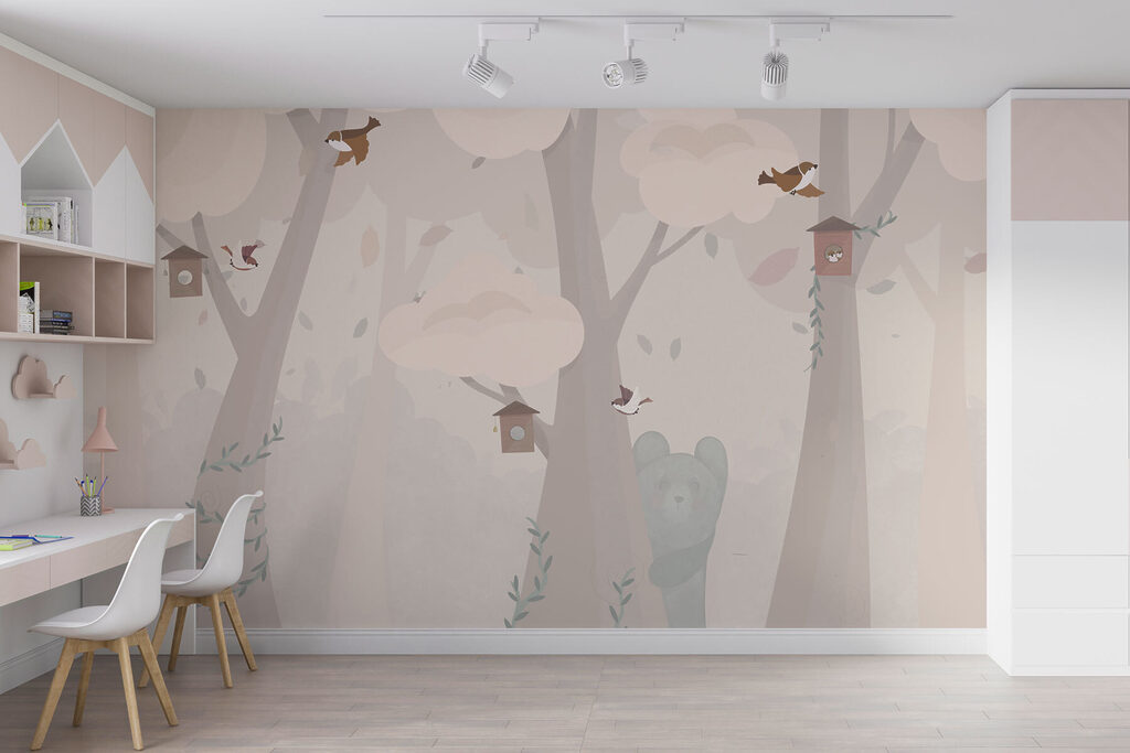Păsărele printre copaci — interior 1