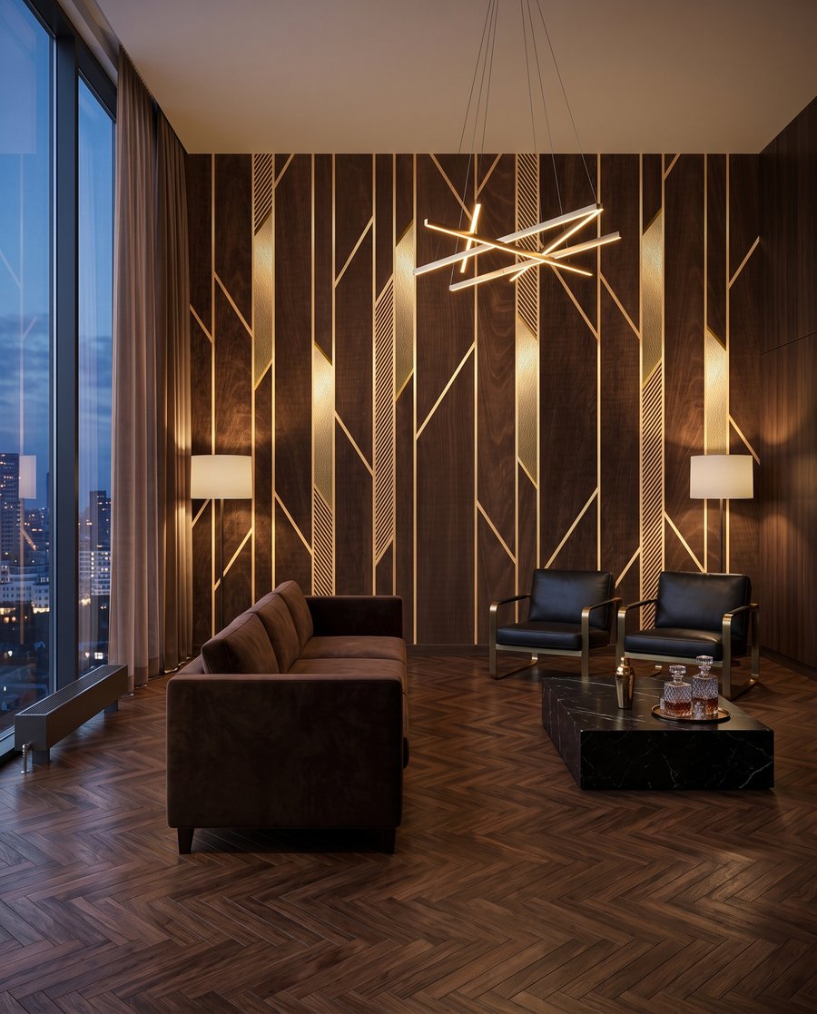 Linii aurii pe maro — interior 2