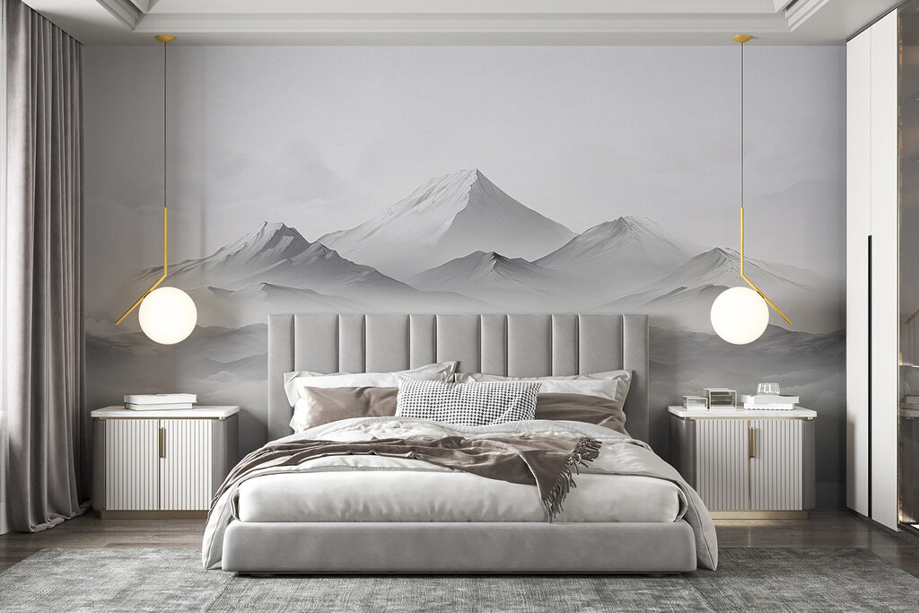 Vârf alb deasupra norilor — interior 1