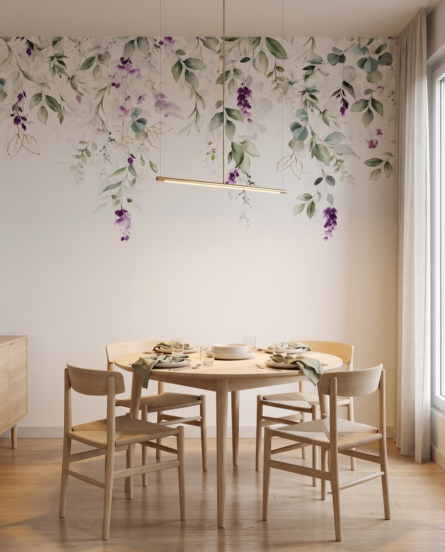 Flori mov pe ramuri — interior 5