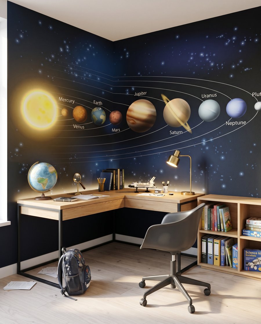 Planete pe orbite într-un interior