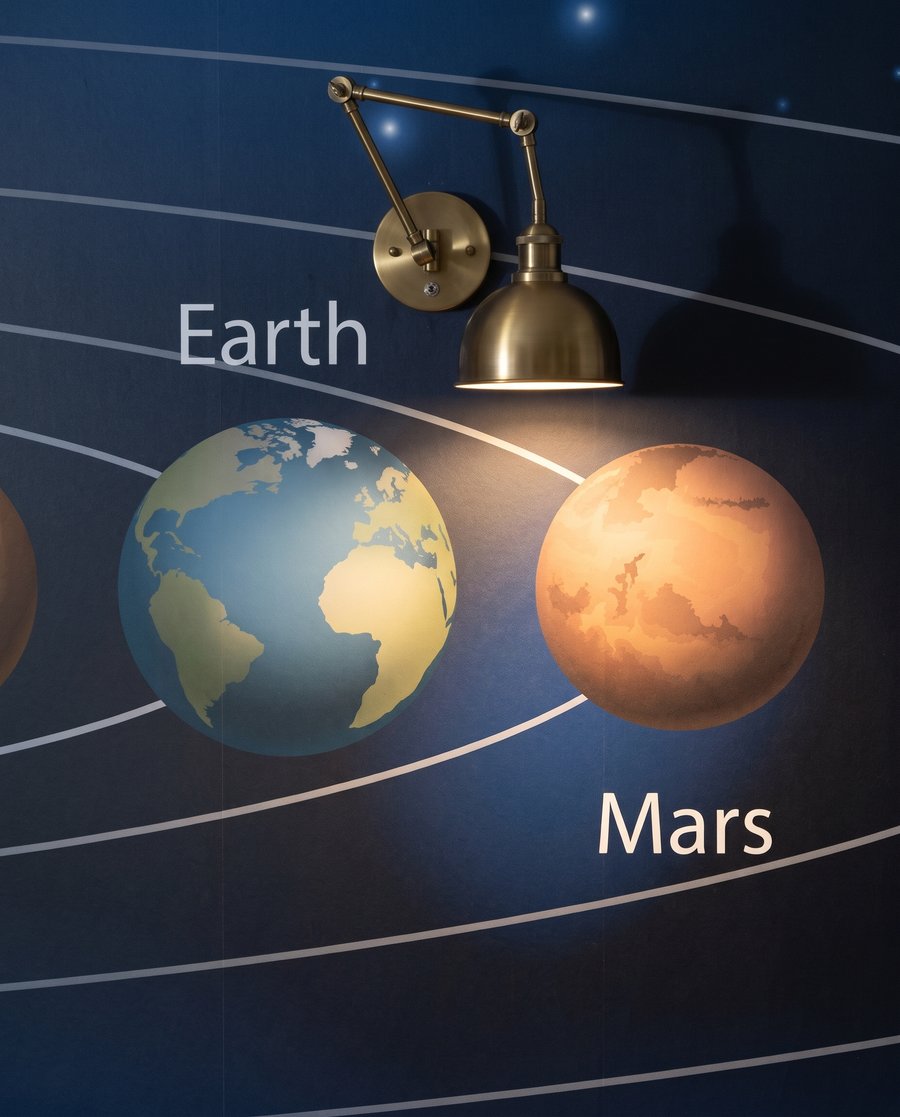 Planete pe orbite — detaliu