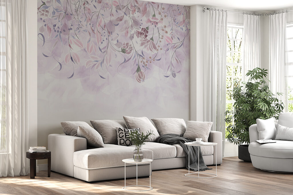 Frunze lila în cascadă — interior 3