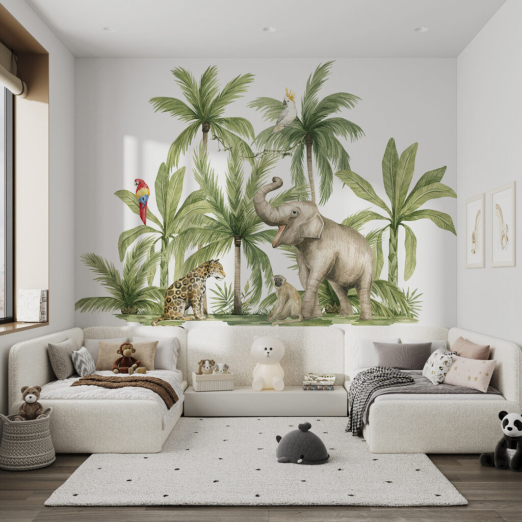 Elefant printre palmieri — interior 2