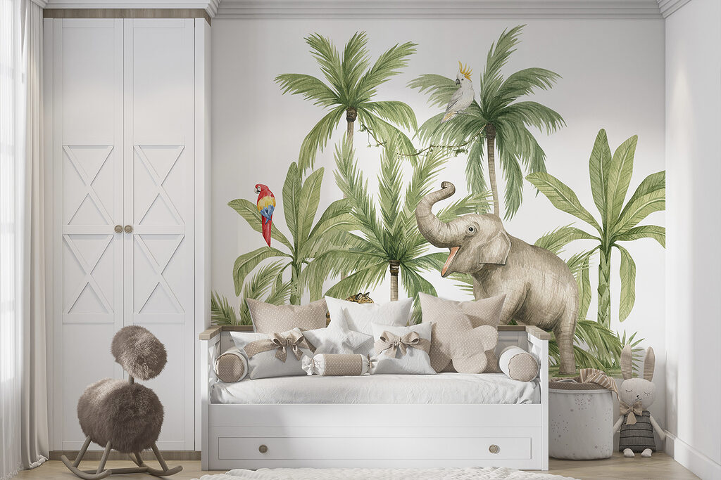 Elefant printre palmieri — interior 3