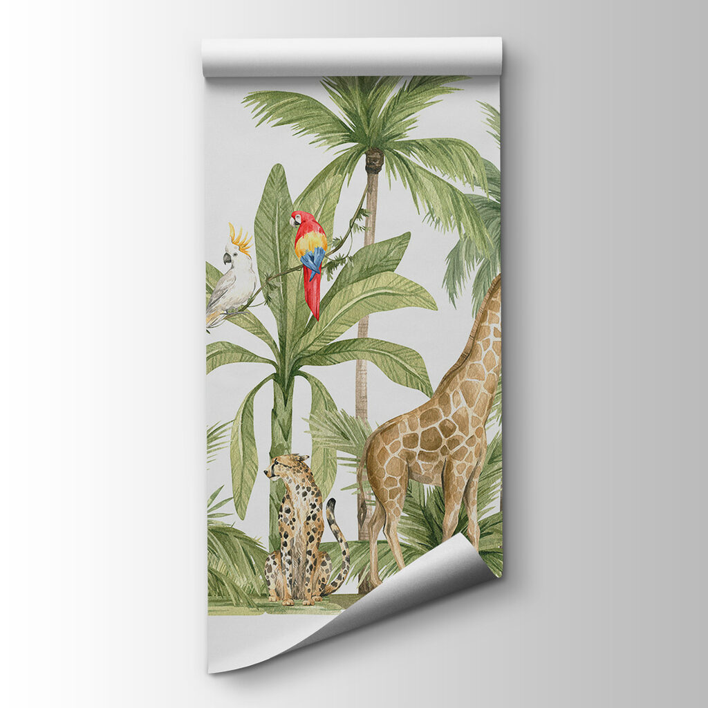 Girafe printre palmieri — vizualizare produs