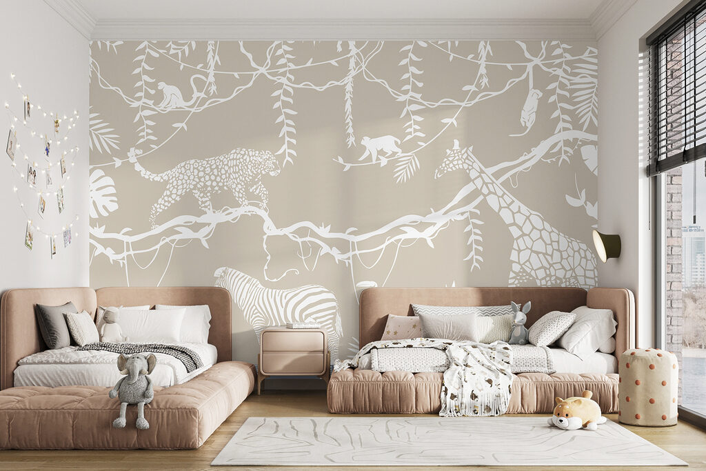 Animale în contururi albe — interior 4