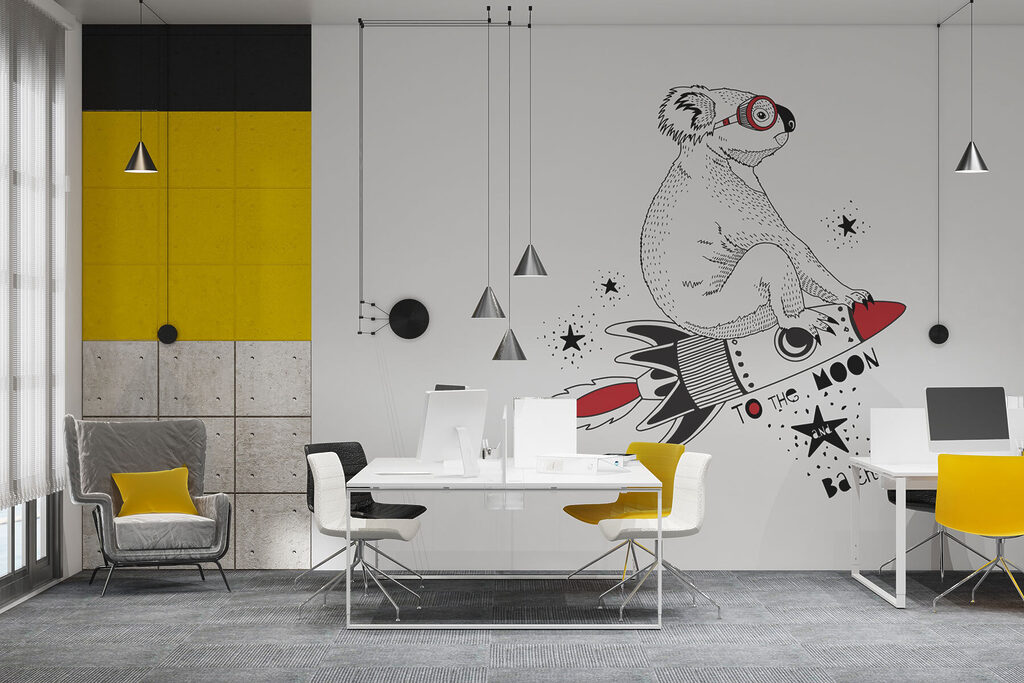 Koala pe rachetă — interior 1