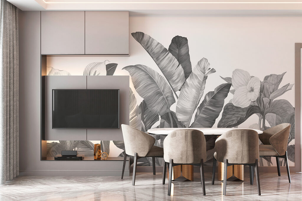 Frunze și flori deschise — interior 2