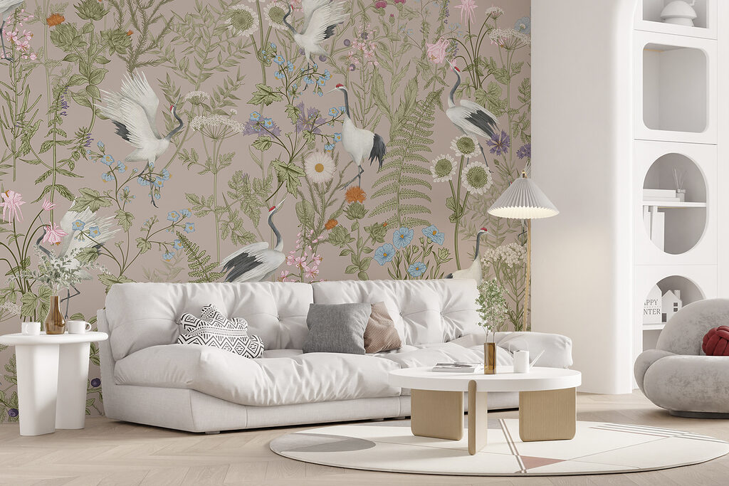 Egrete printre flori — interior 2