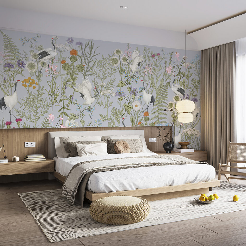 Egrete printre flori — interior 2