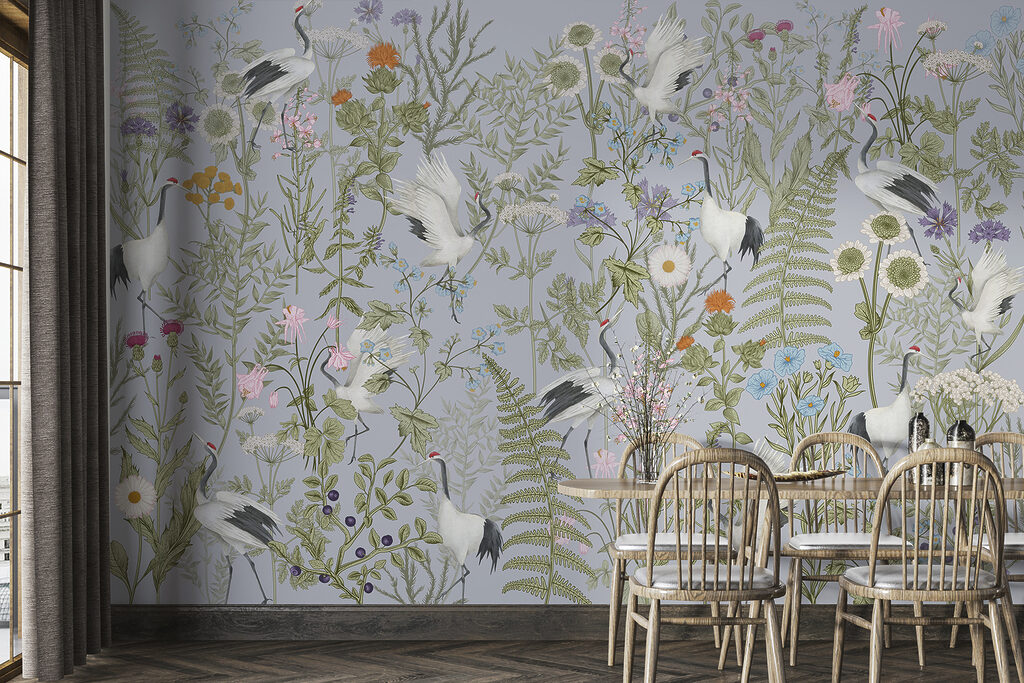 Egrete printre flori — interior 3