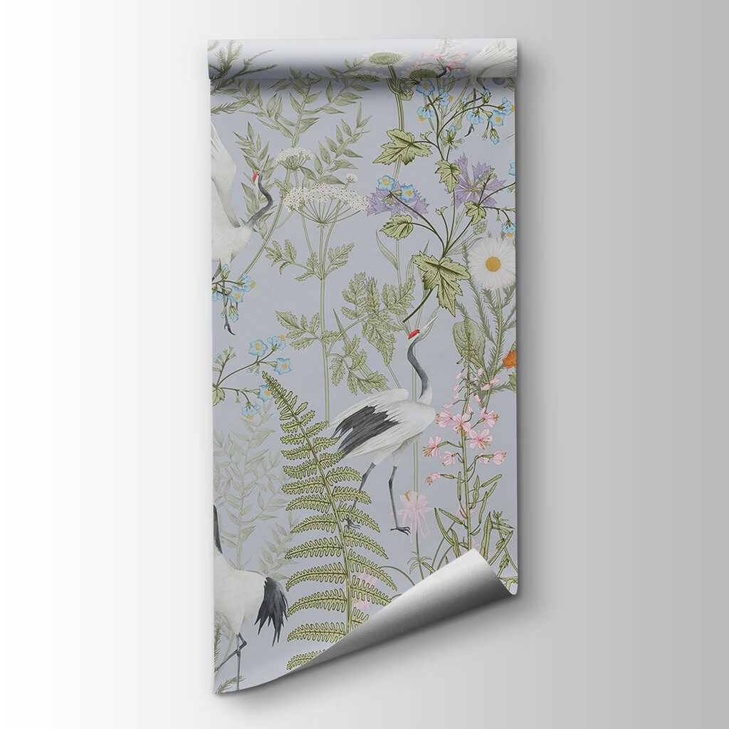 Egrete printre flori — vizualizare produs