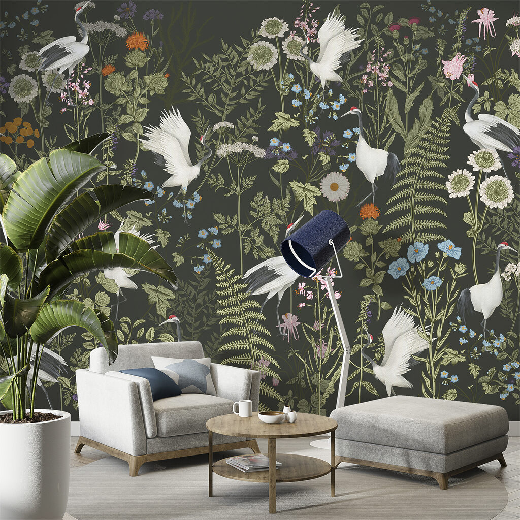 Egrete printre flori — interior 3