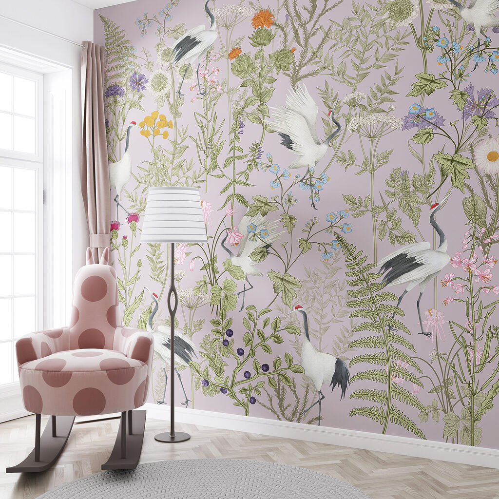Egrete printre flori — interior 2