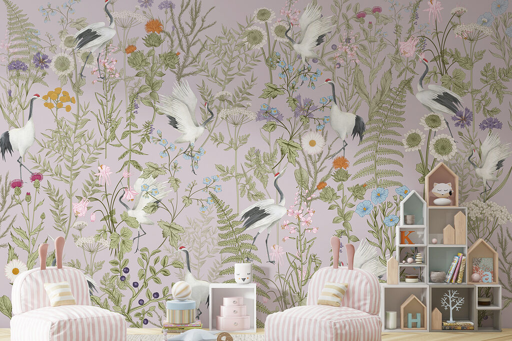 Egrete printre flori — interior 3