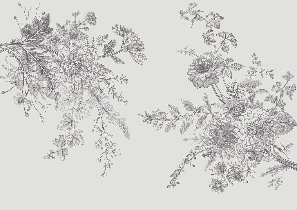 Ramuri cu flori fine — design complet