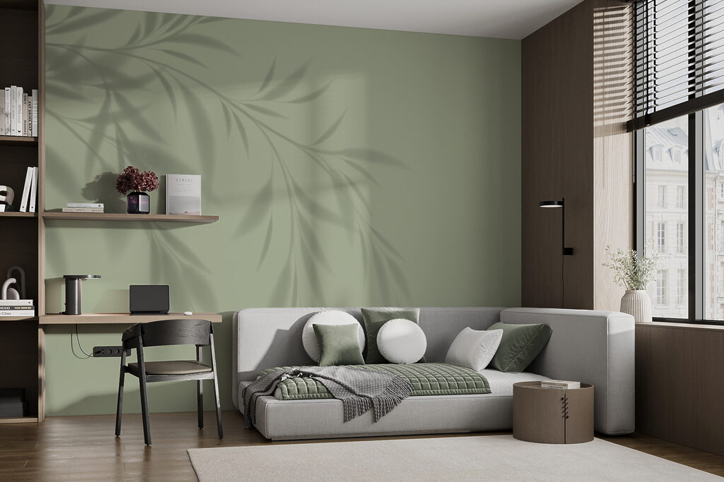 Umbra frunzelor pe verde — interior 1