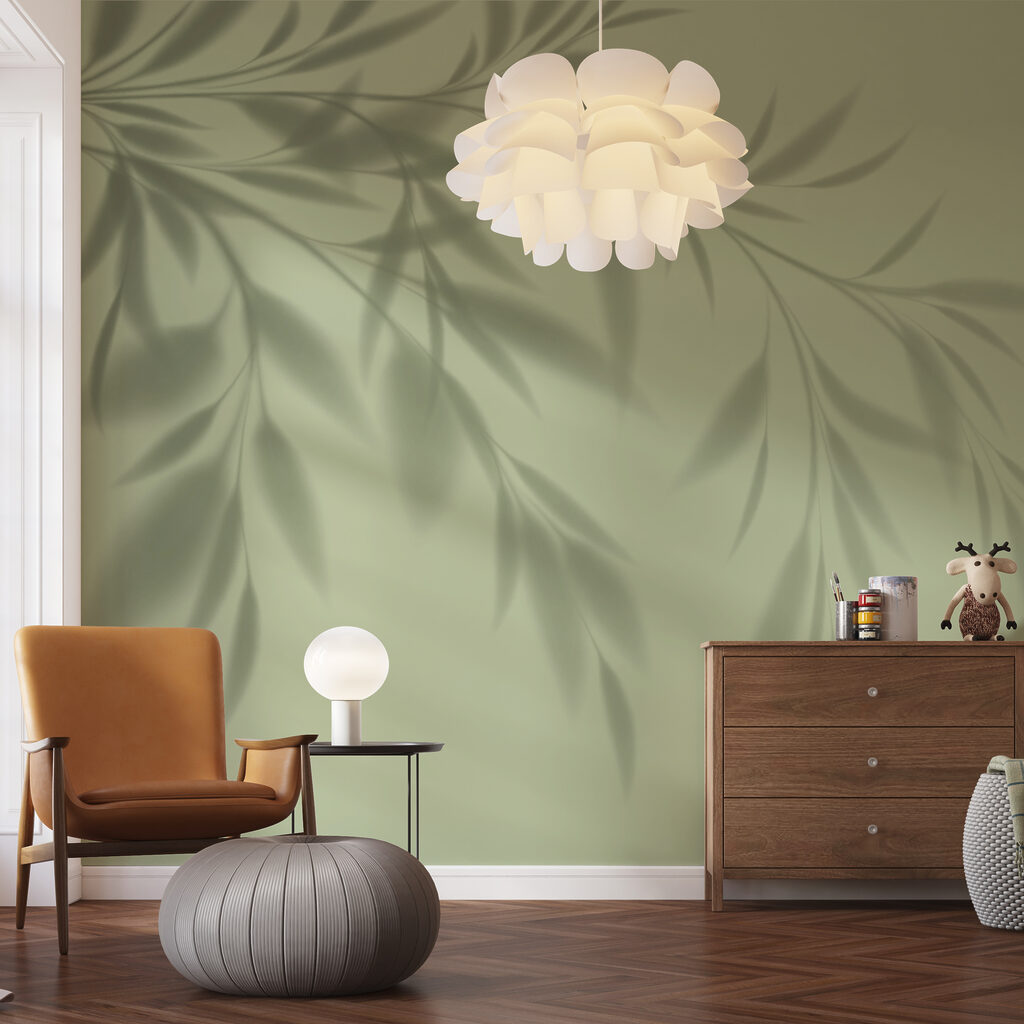 Umbra frunzelor pe verde — interior 2