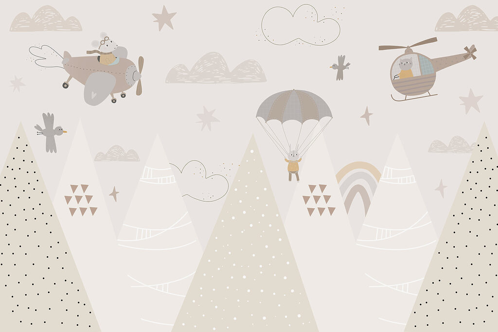 Animale zburătoare peste munți — design complet