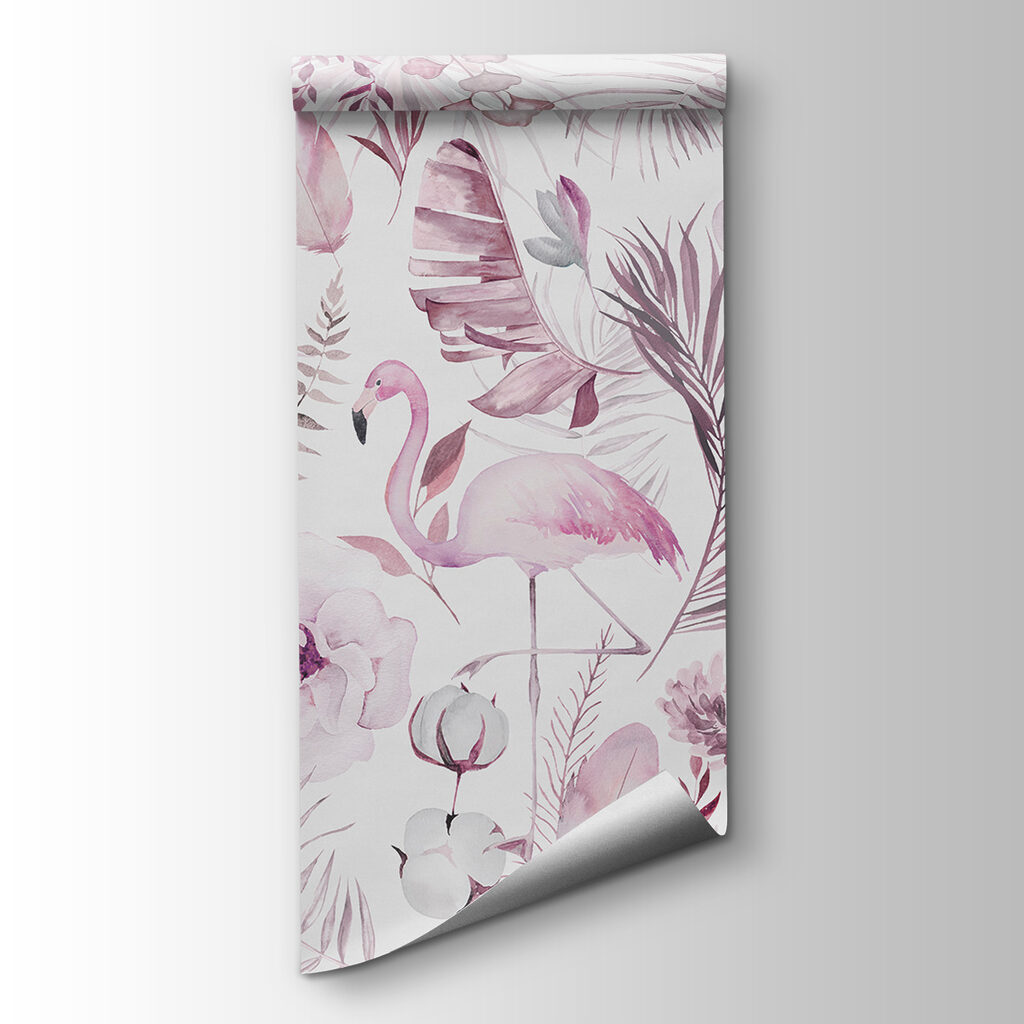 Flamingi printre flori — vizualizare produs