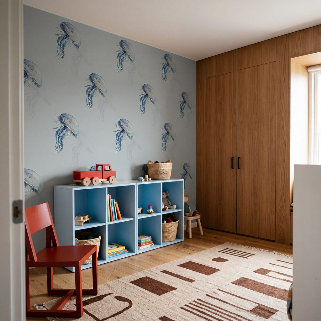 Meduze mici în albastru — interior 2