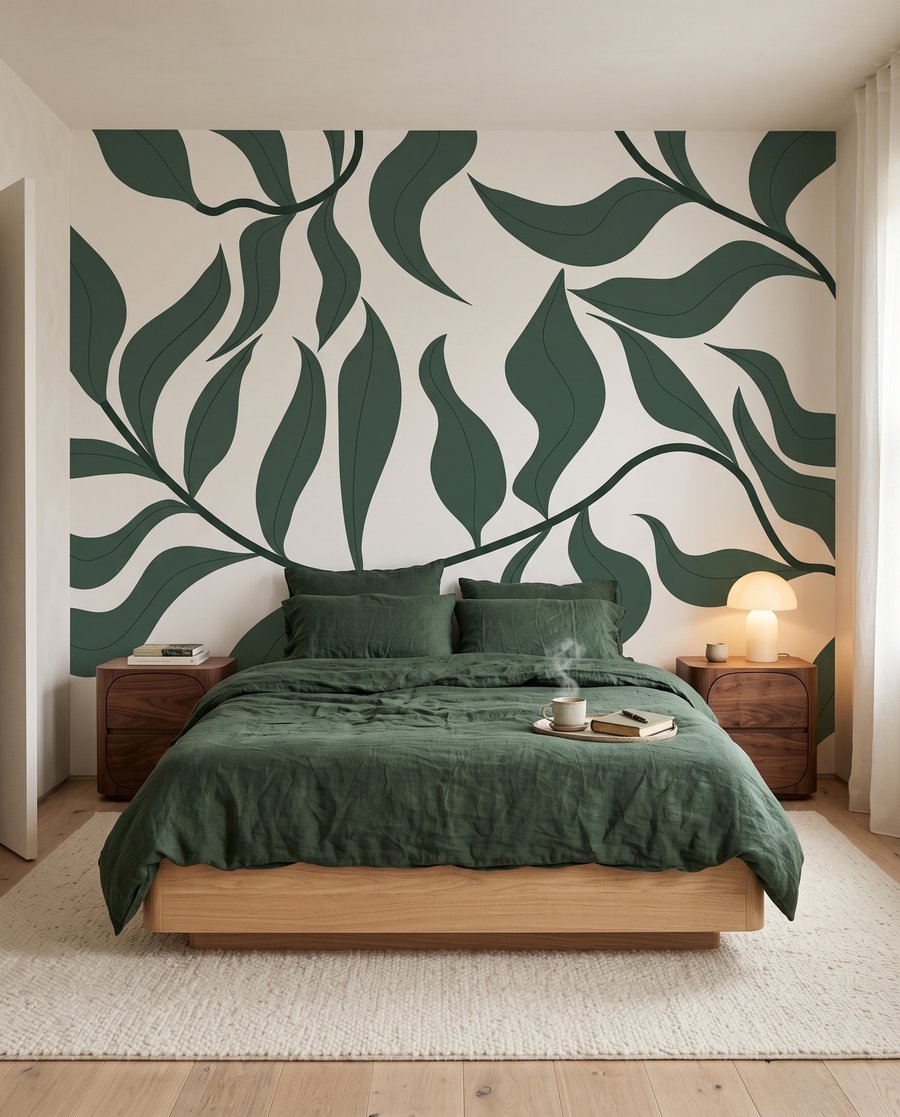 Frunze ondulate pe ramuri — interior 2
