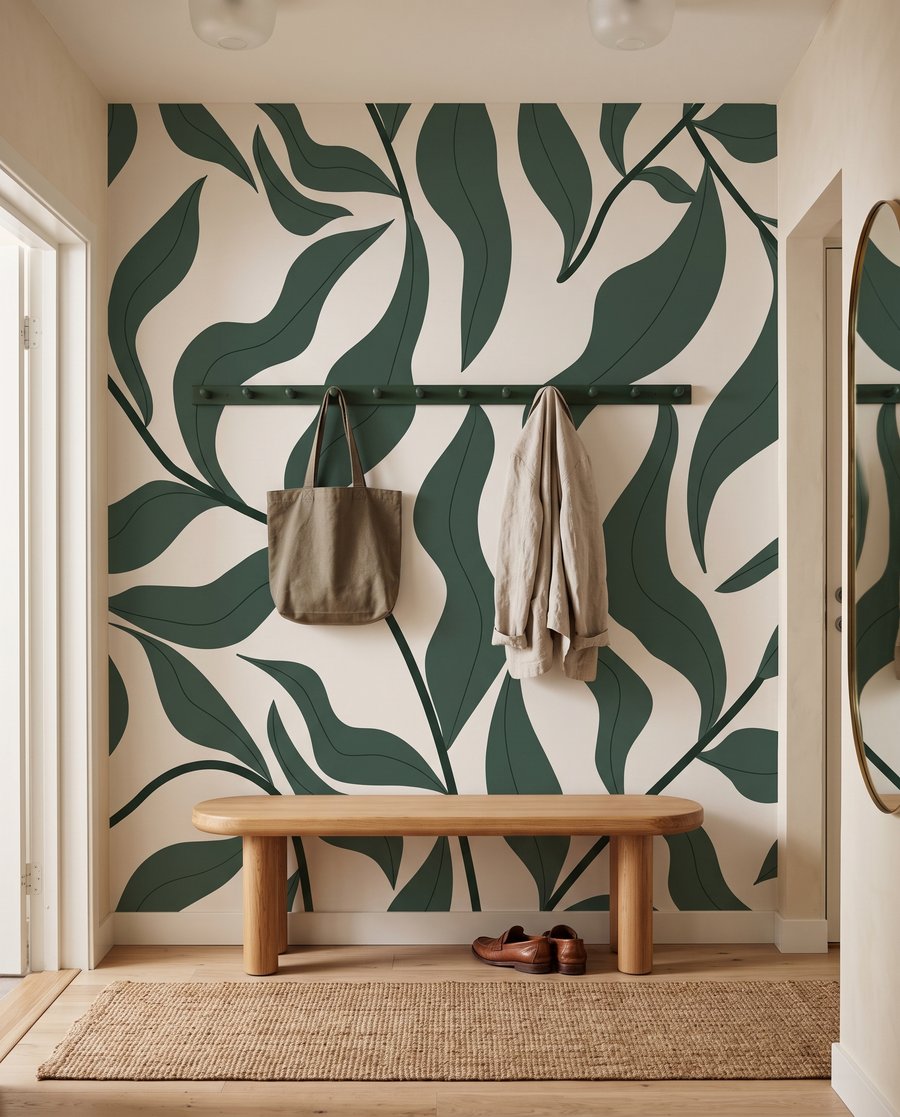 Frunze ondulate pe ramuri — interior 6