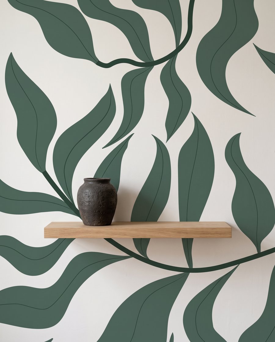 Frunze ondulate pe ramuri — interior 9