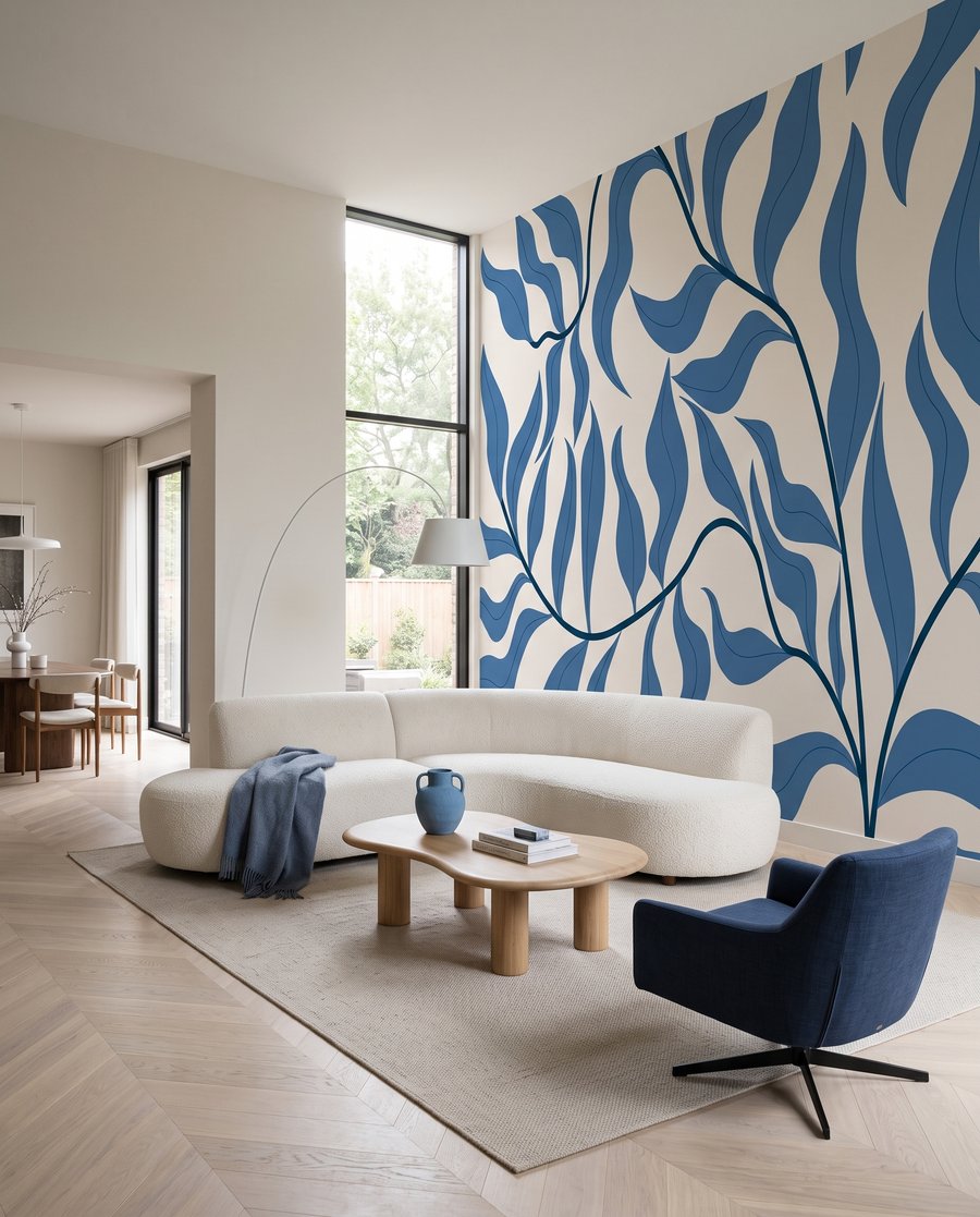 Frunze ondulate pe ramuri — interior 4
