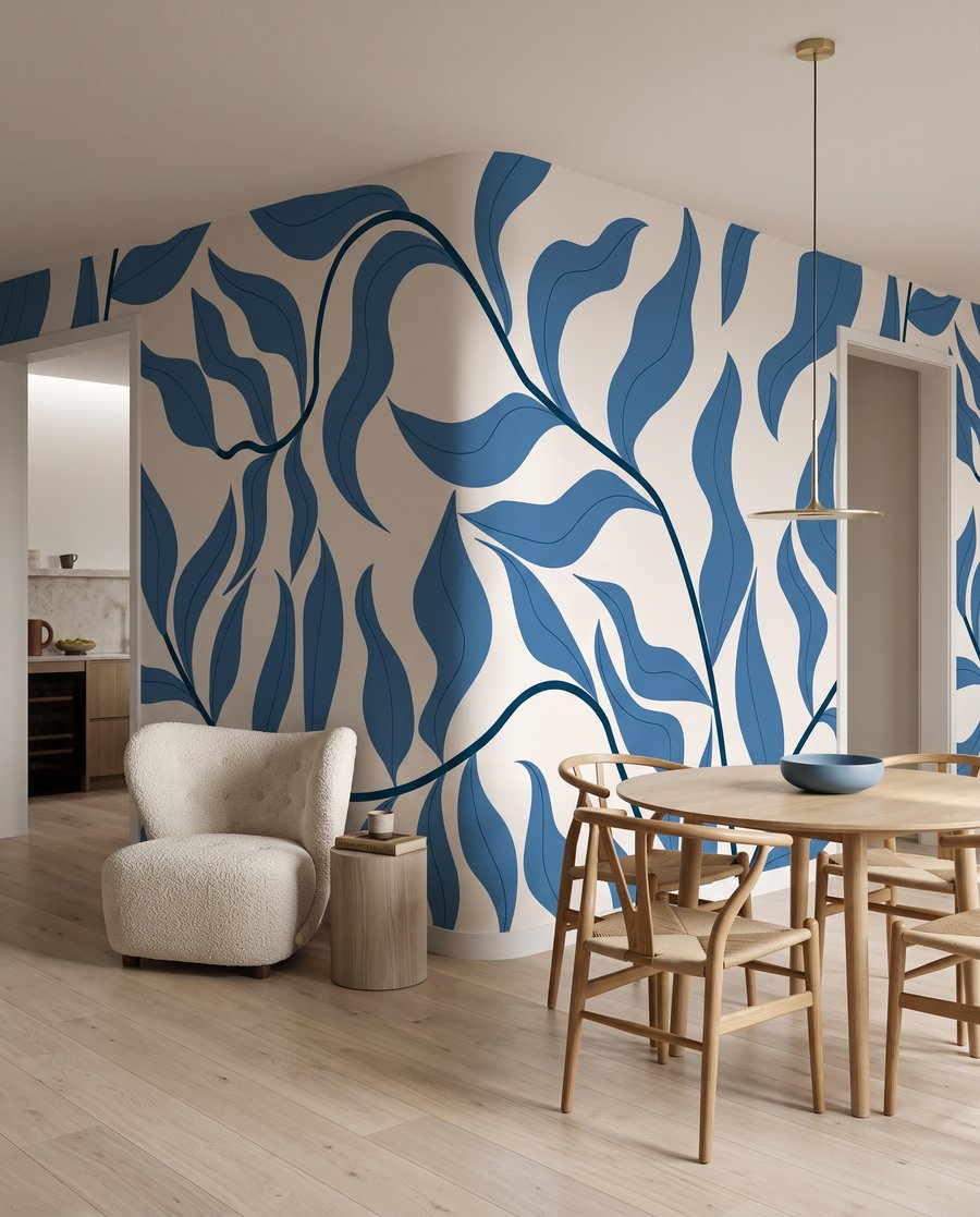 Frunze ondulate pe ramuri — interior 1
