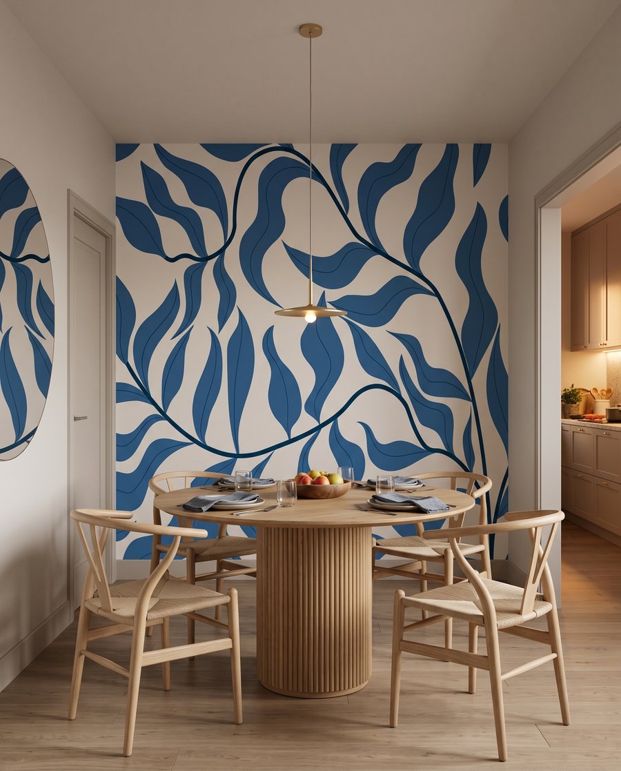 Frunze ondulate pe ramuri — interior 6