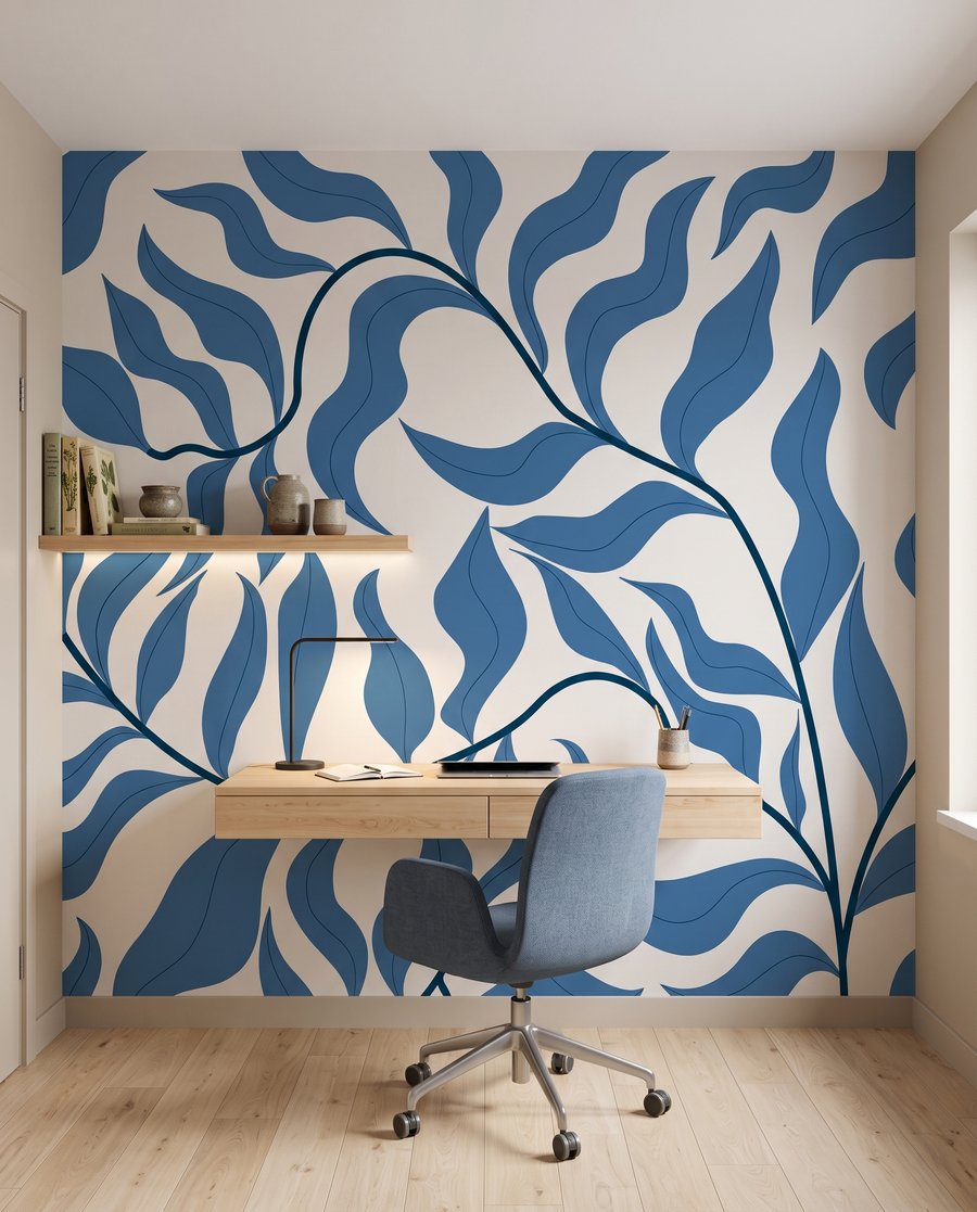 Frunze ondulate pe ramuri — interior 9