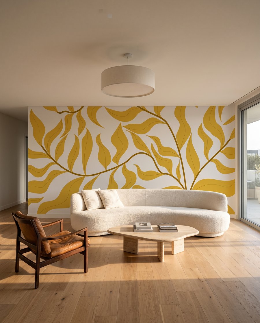 Frunze ondulate pe ramuri — interior 4
