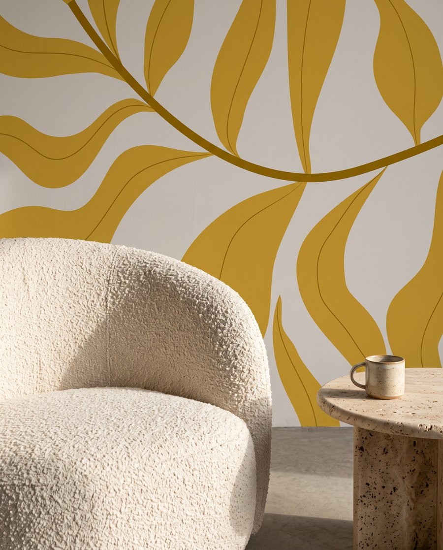 Frunze ondulate pe ramuri — interior 5