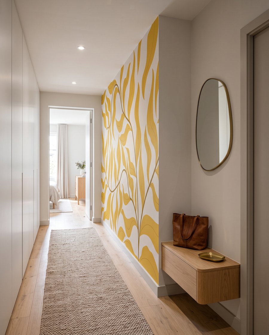Frunze ondulate pe ramuri — interior 6