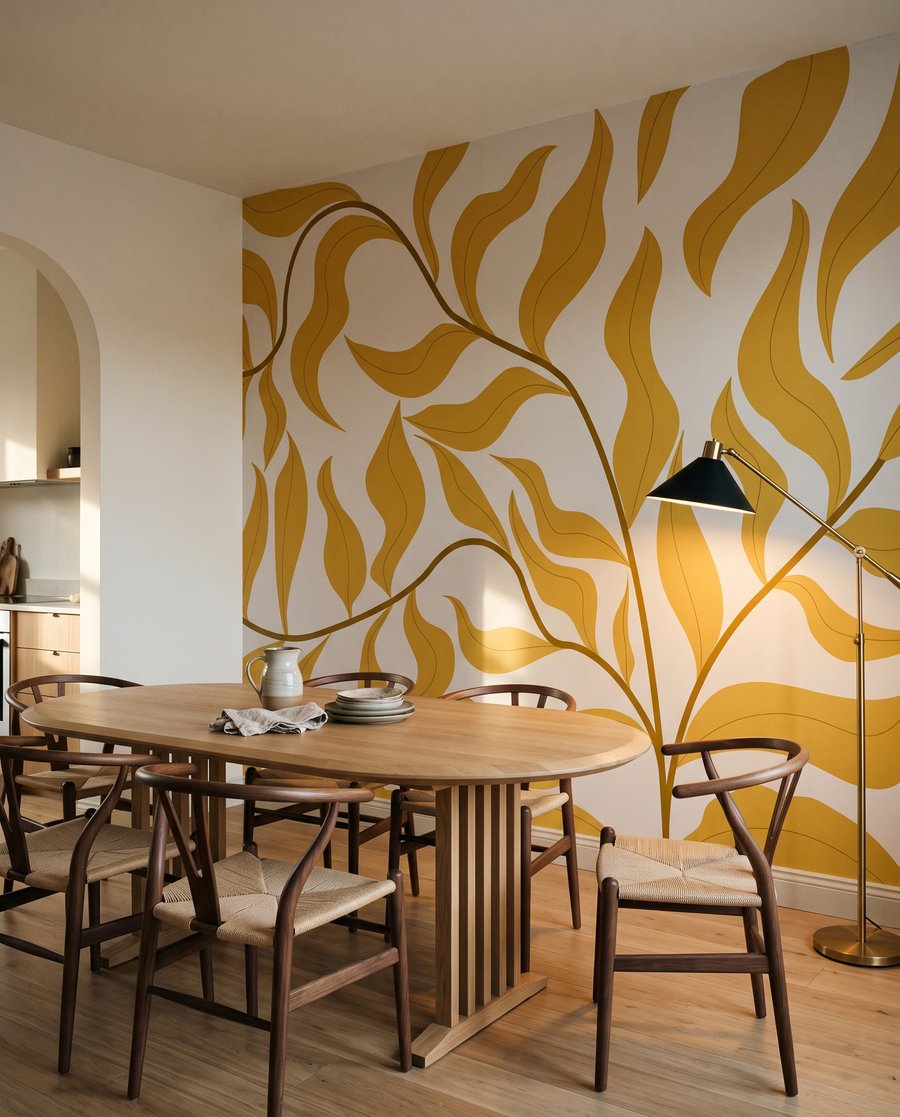 Frunze ondulate pe ramuri — interior 9