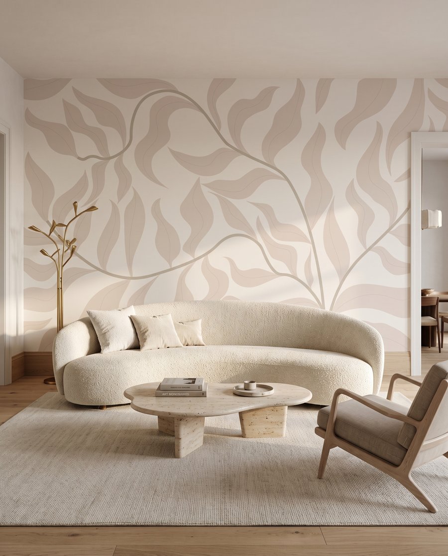 Frunze ondulate pe ramuri — interior 1