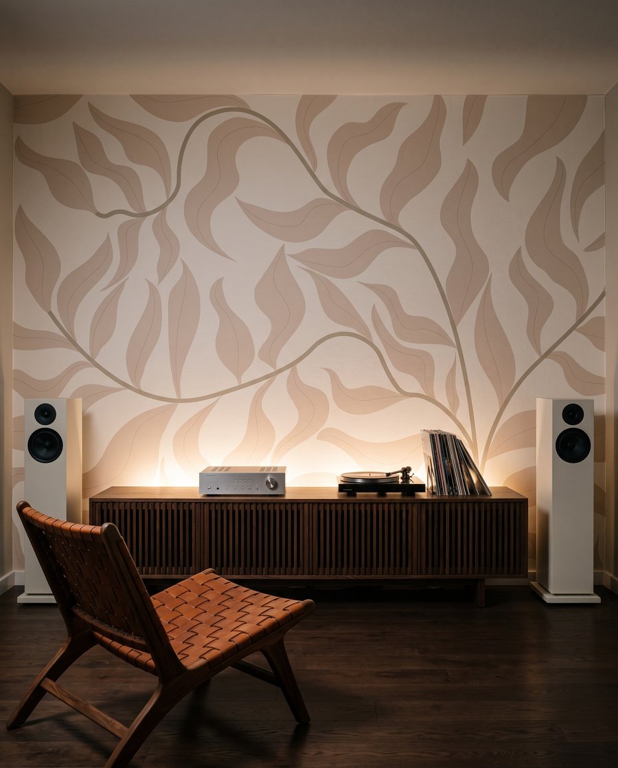 Frunze ondulate pe ramuri — interior 4