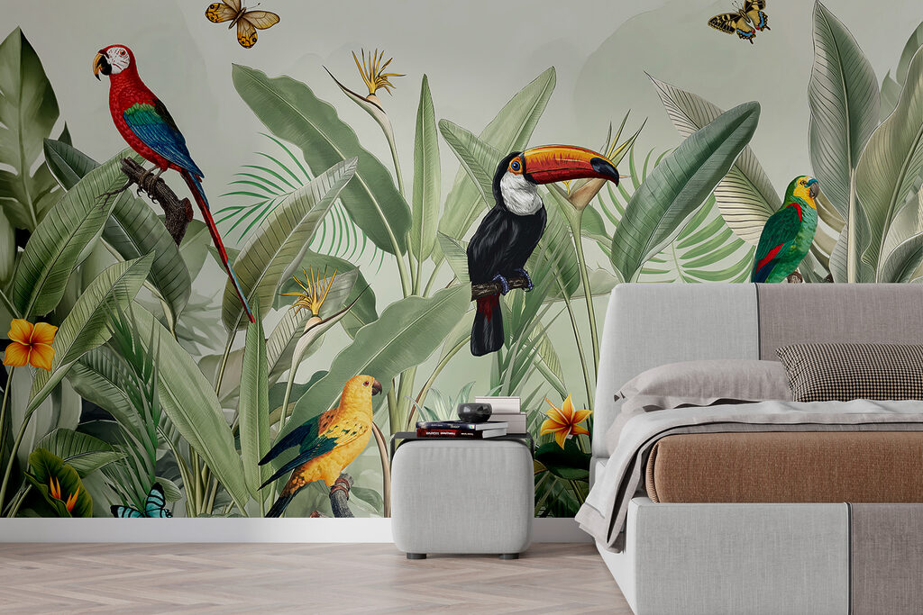 Tucan, papagali, fluturi — interior 1