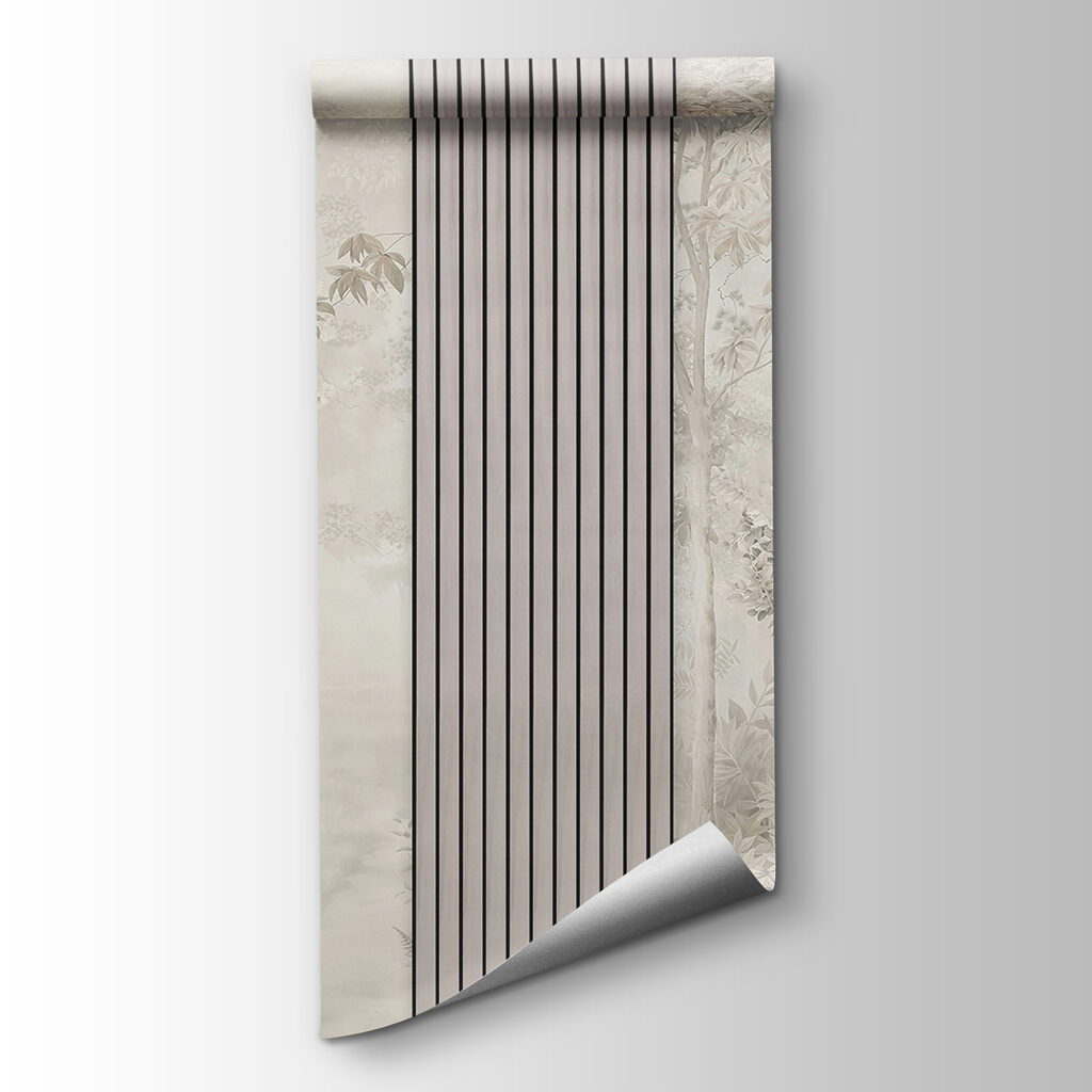 Pădure printre lamele verticale — vizualizare produs
