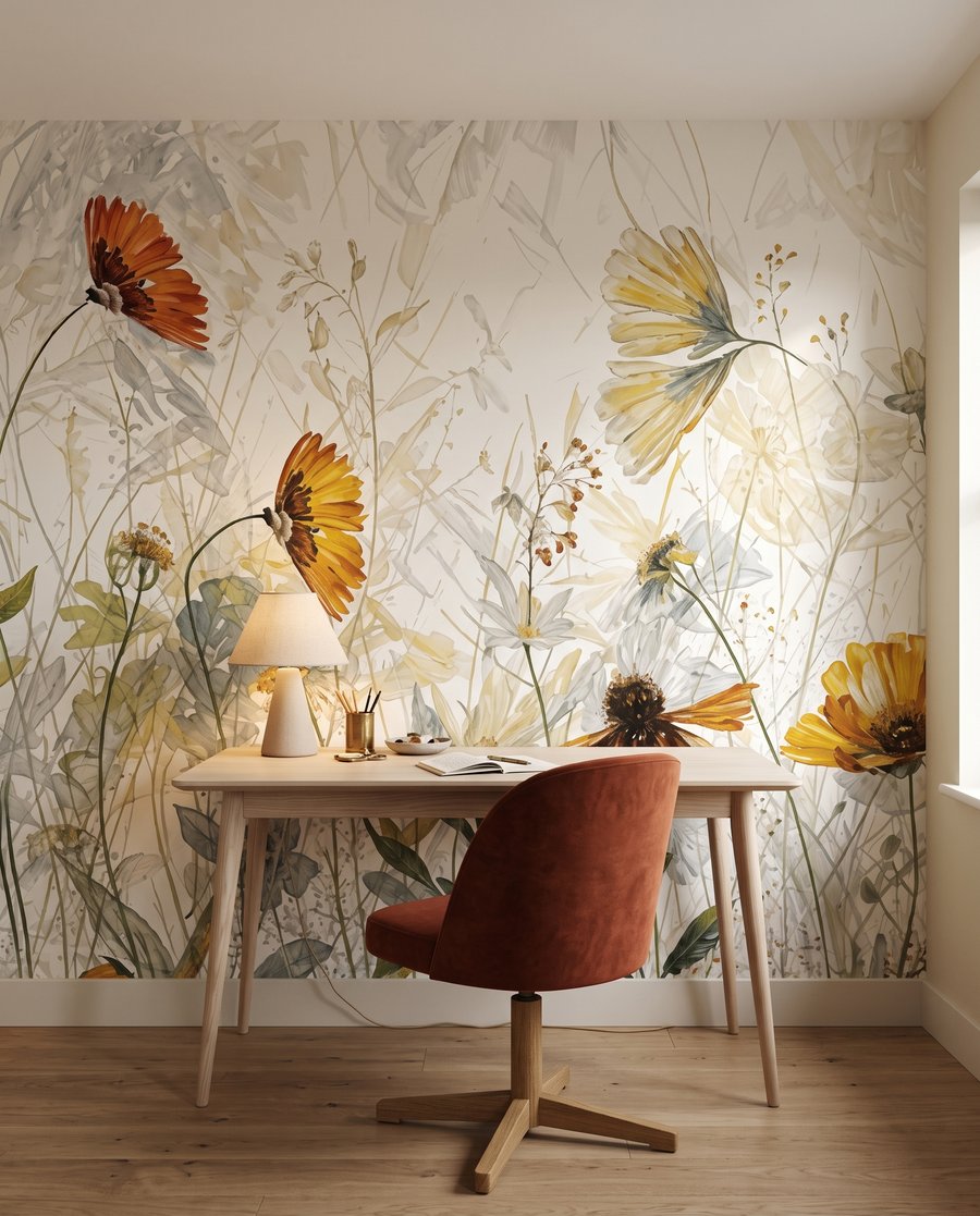 Flori galbene în lumină — interior 8