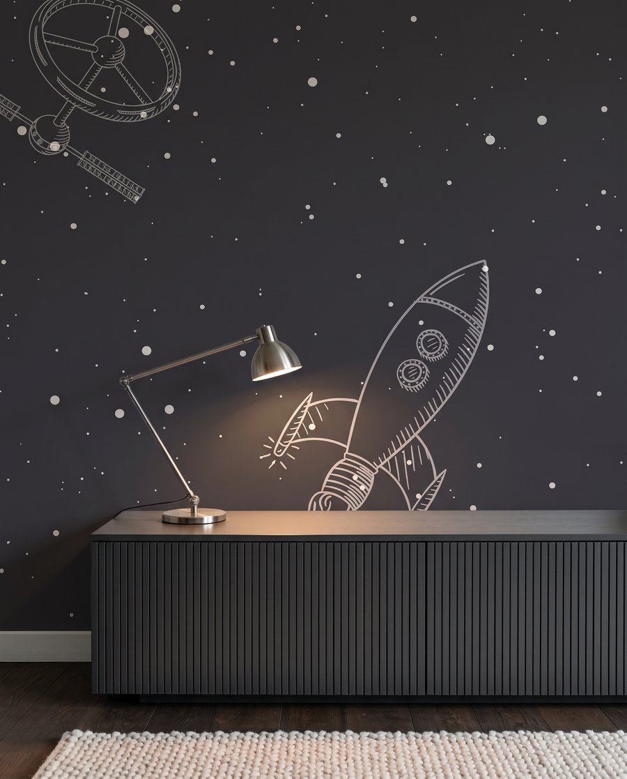 Astronaut între orbite — detaliu