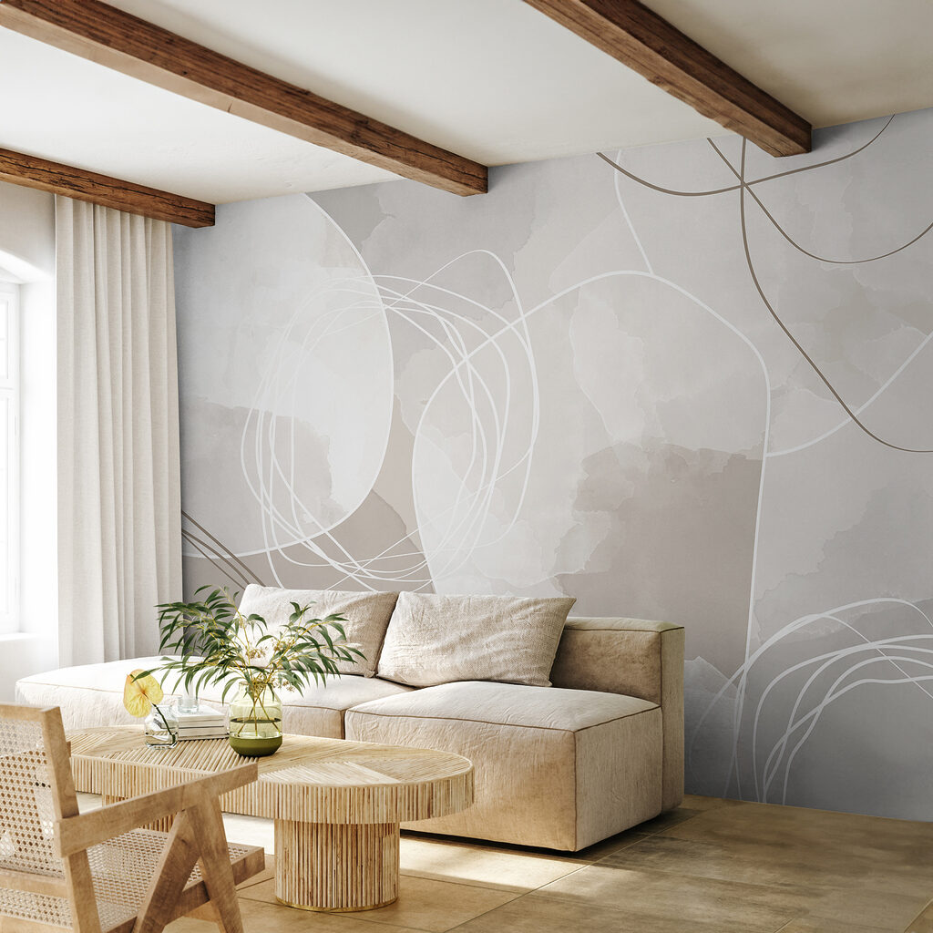 Bucle albe pe gri — interior 2