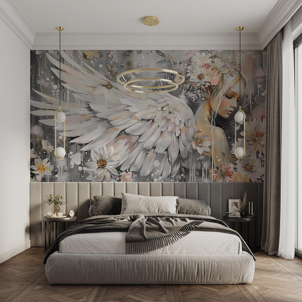 Înger printre flori albe — interior 1