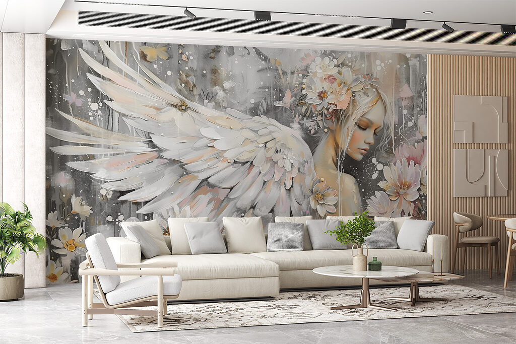 Înger printre flori albe — interior 2