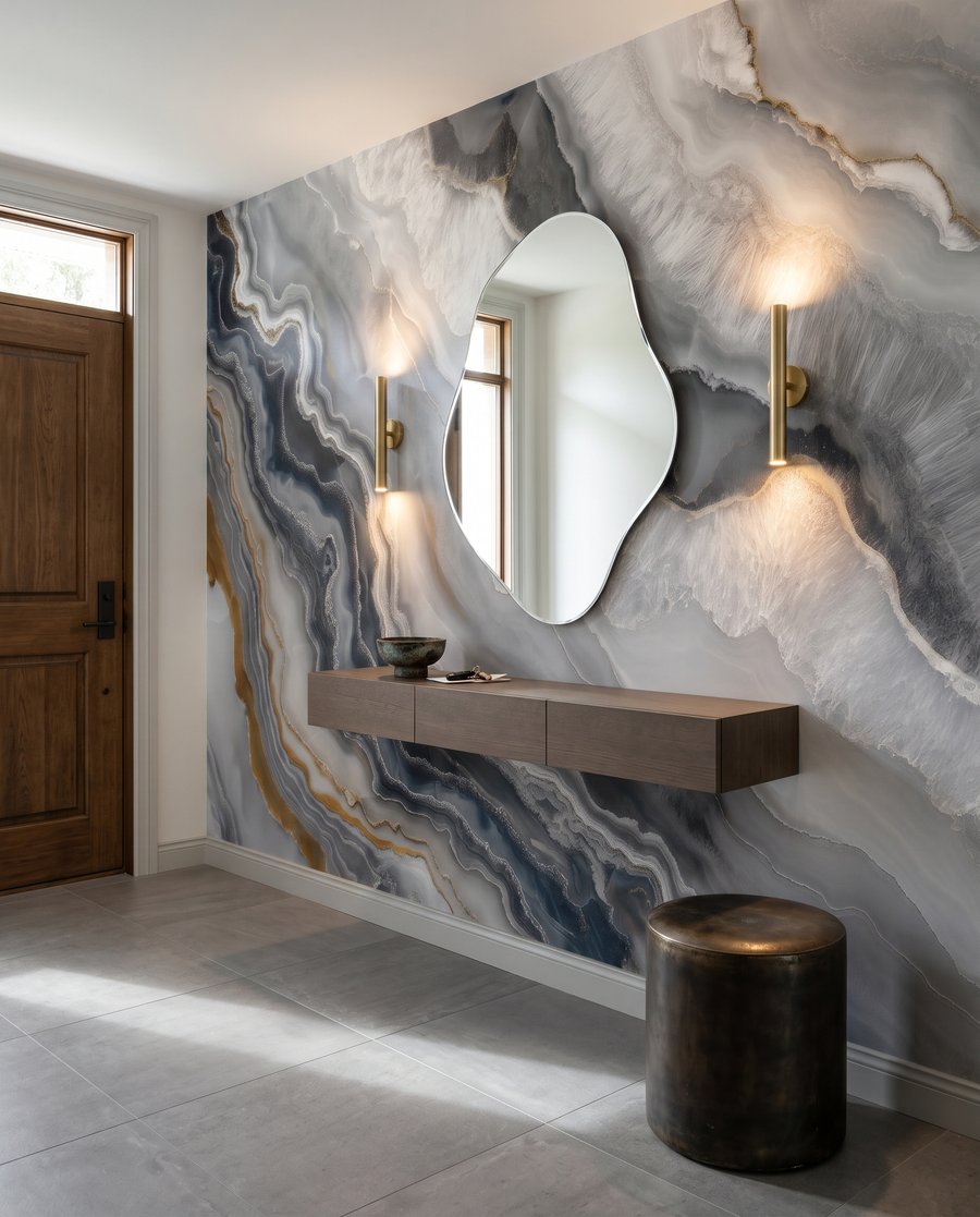 Valuri gri și aurii — interior 5