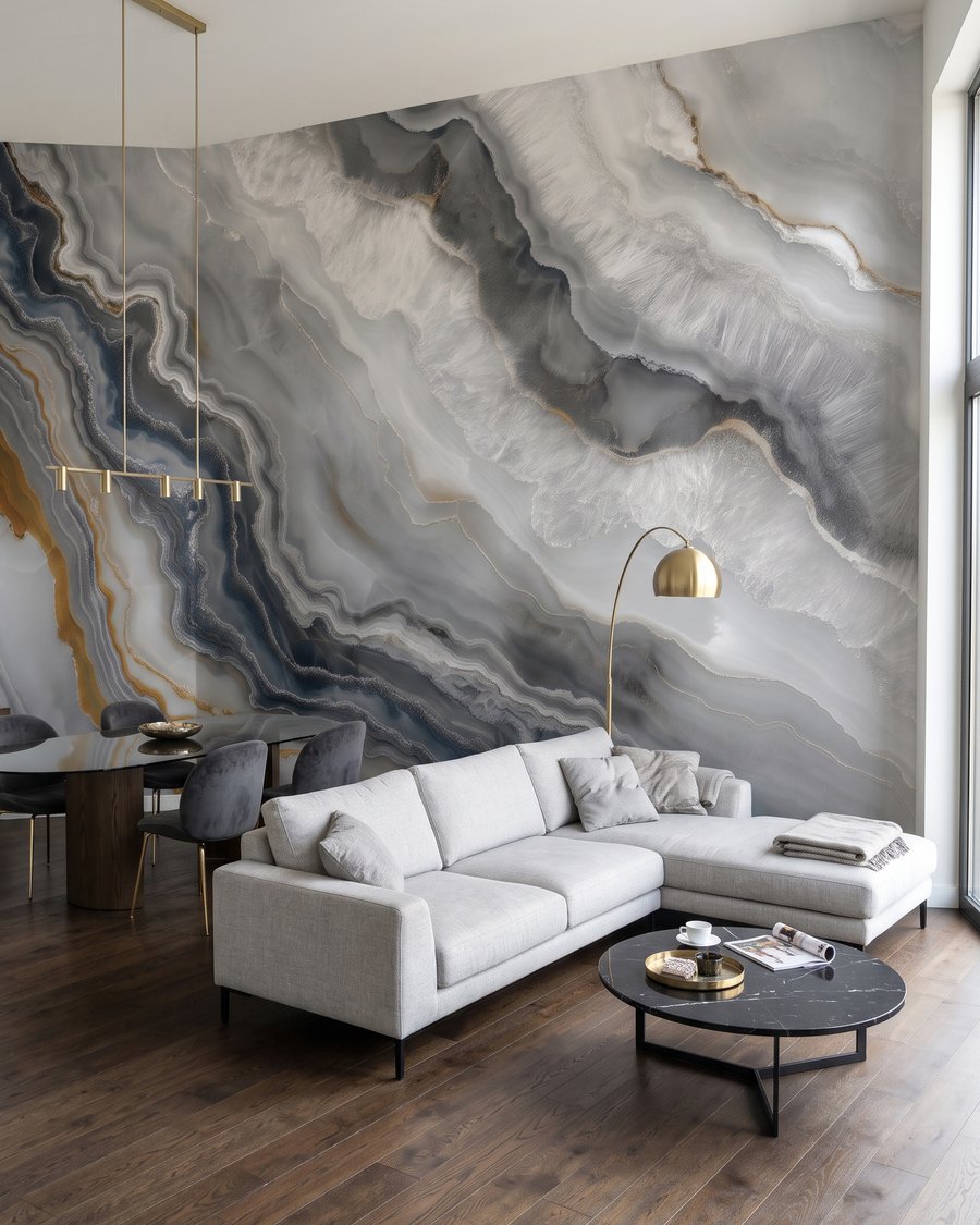 Valuri gri și aurii — interior 8
