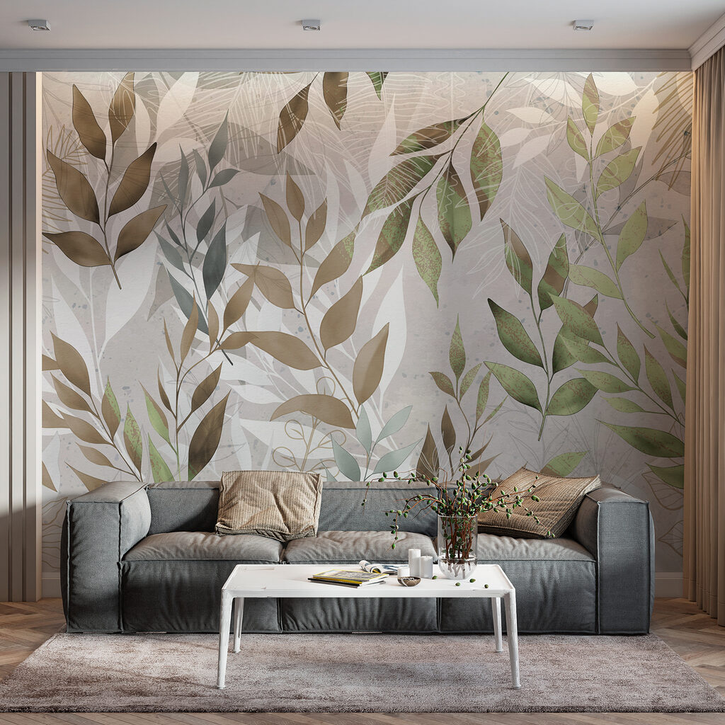 Frunze pe ornamente pale — interior 3