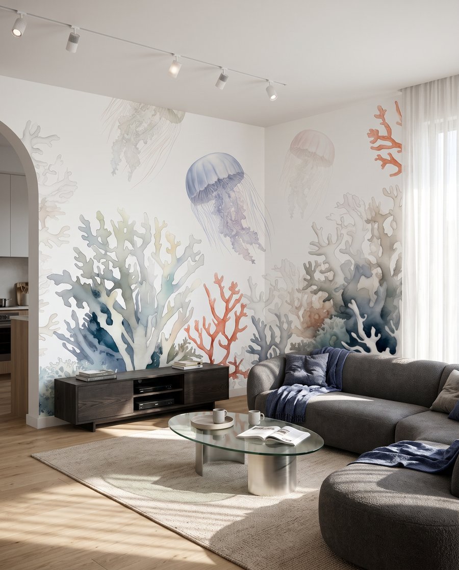 Meduză peste corali — interior 1